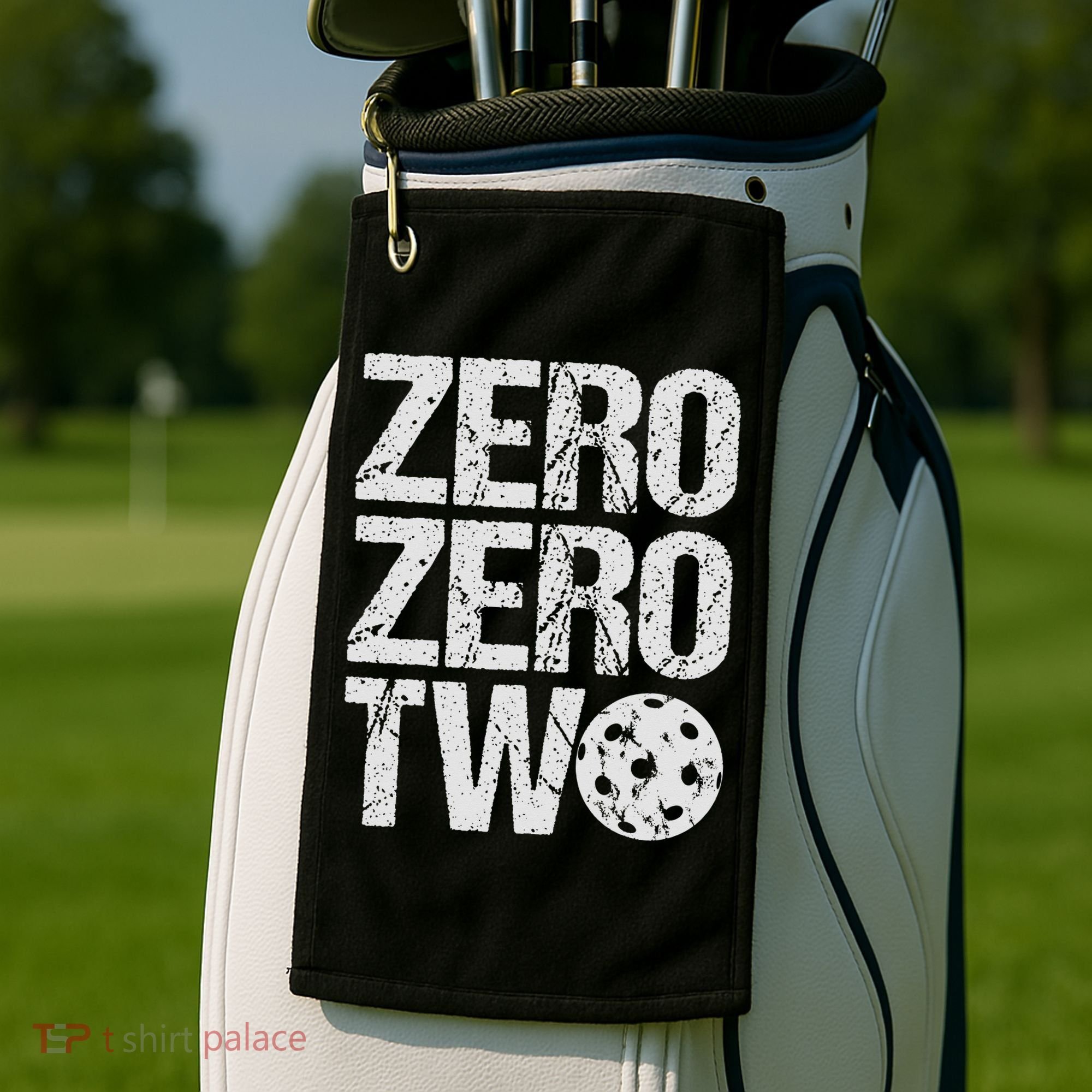 Pickleball Player Starting Score ZeroZero Two Serve First  Golf Towel