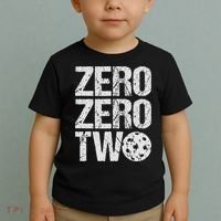 Pickleball Player Starting Score ZeroZero Two Serve First  Toddler T-Shirt thumb 2