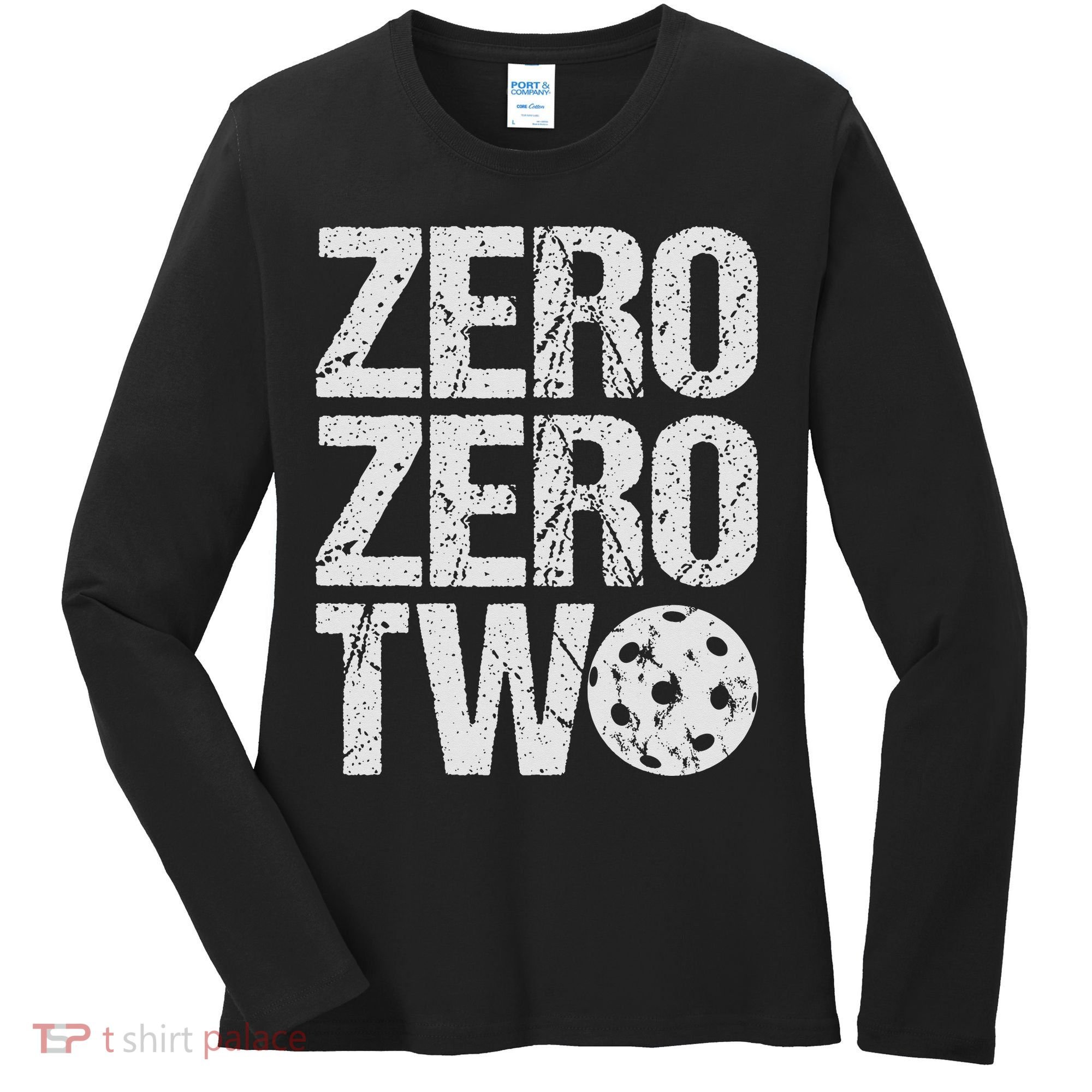 Pickleball Player Starting Score ZeroZero Two Serve First  Women's Long Sleeve Shirt