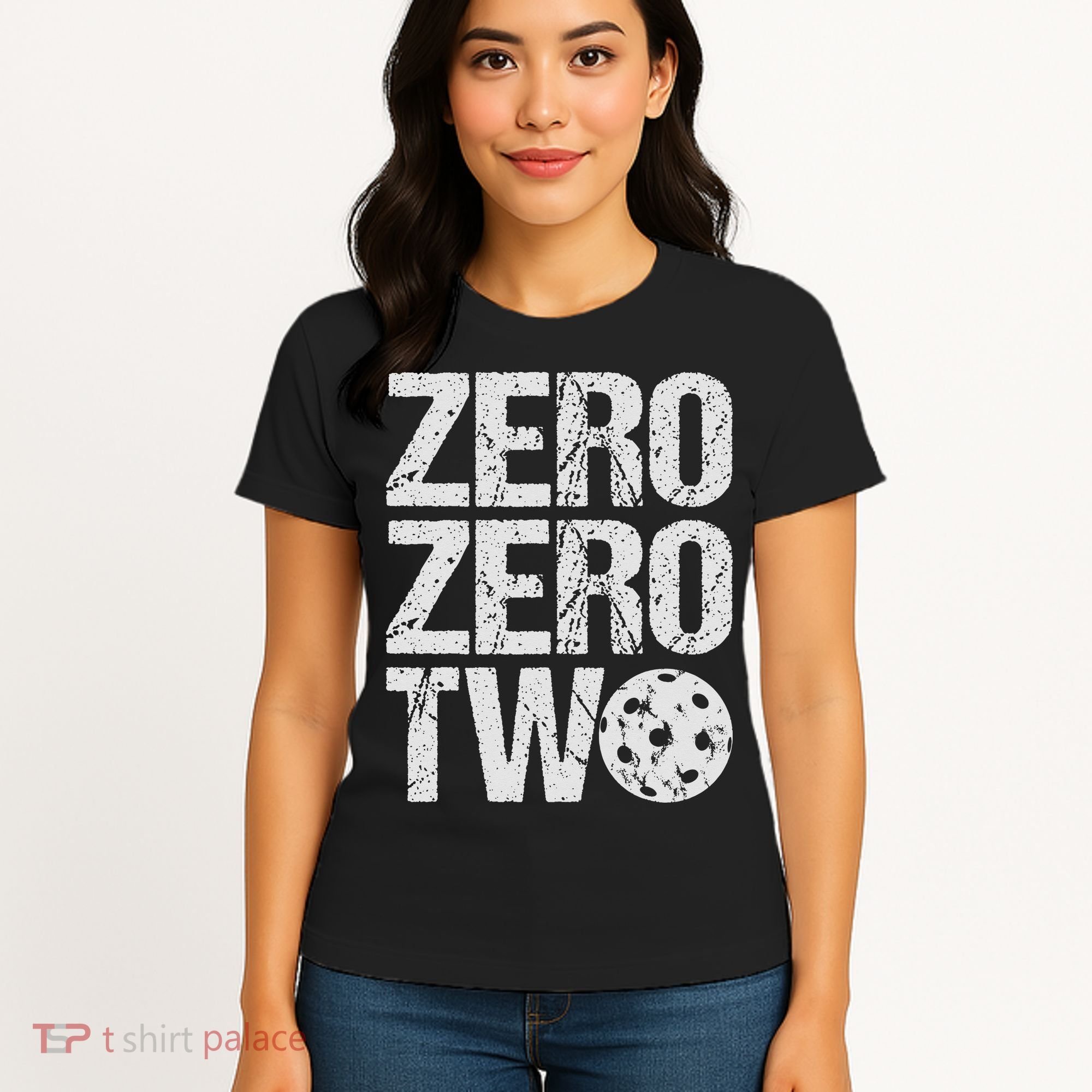 Pickleball Player Starting Score ZeroZero Two Serve First  Women's T-Shirt