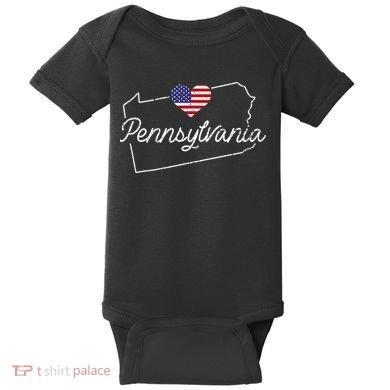 Pennsylvania Pennsylvania State Pennsylvania Baby Bodysuit