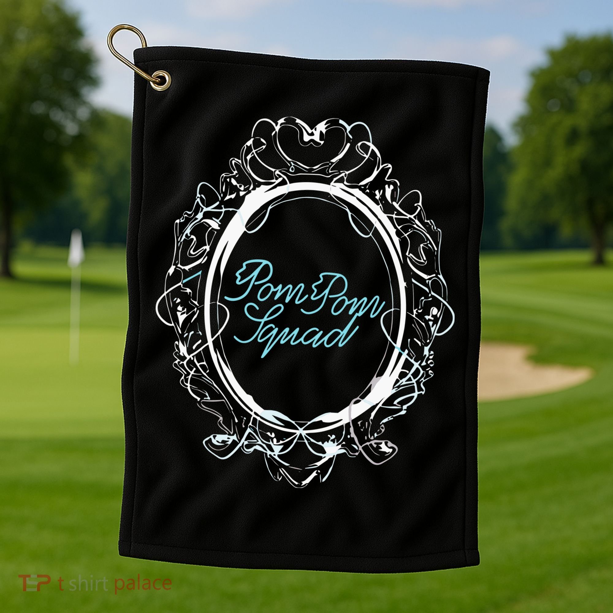 Pom Pom Squad Mirror Golf Towel