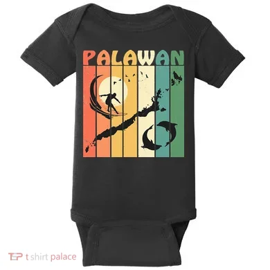 Philippines Palawan Surfing Baby Bodysuit