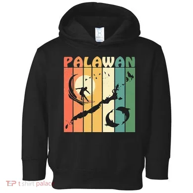 Philippines Palawan Surfing Toddler Hoodie