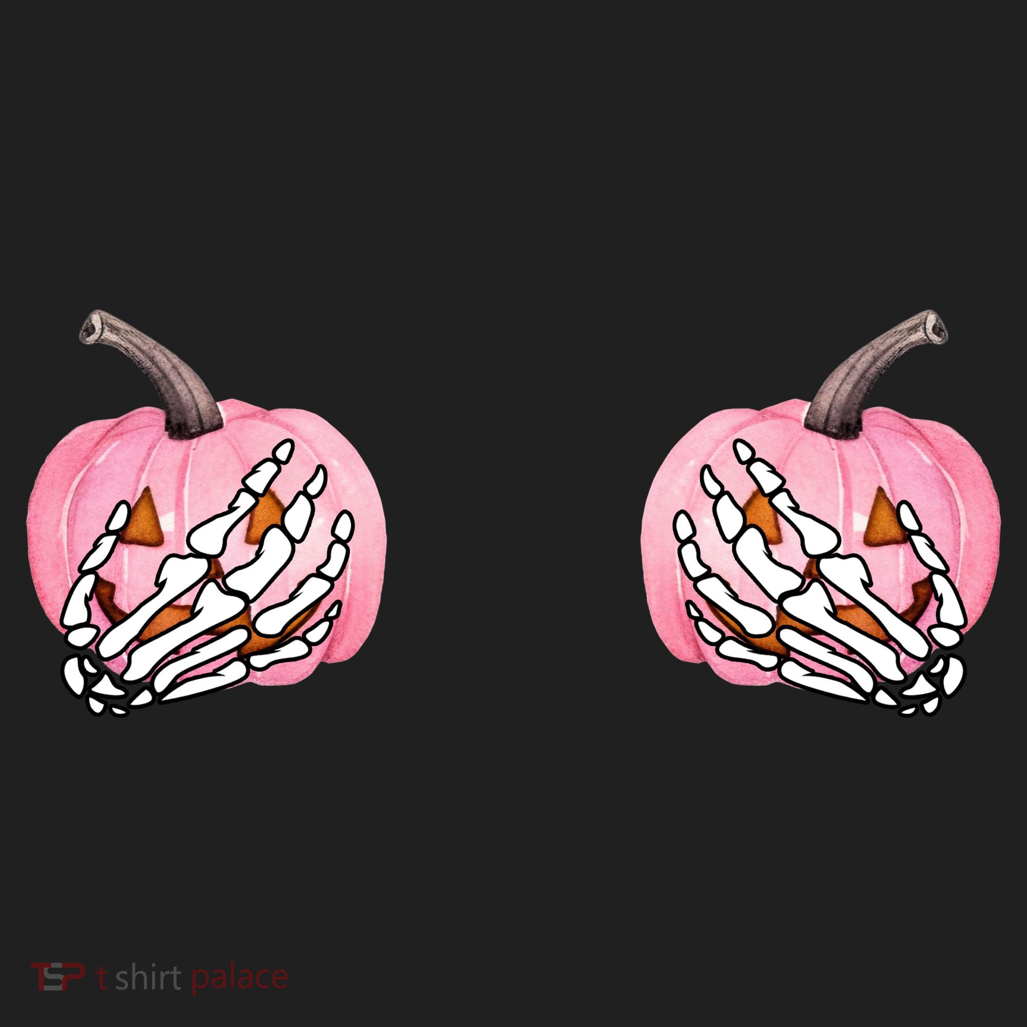 Pink Pumpkin Skeleton Breast Cancer Hat