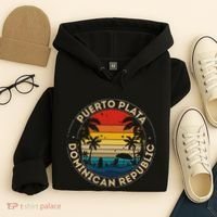 Puerto Plata Souvenir Dominican Republic Reminder Hoodie thumb 4