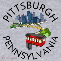 Pittsburgh Pennsylvania Steel City Skyline Bridge 412 Women's Sweatshirt thumb 2