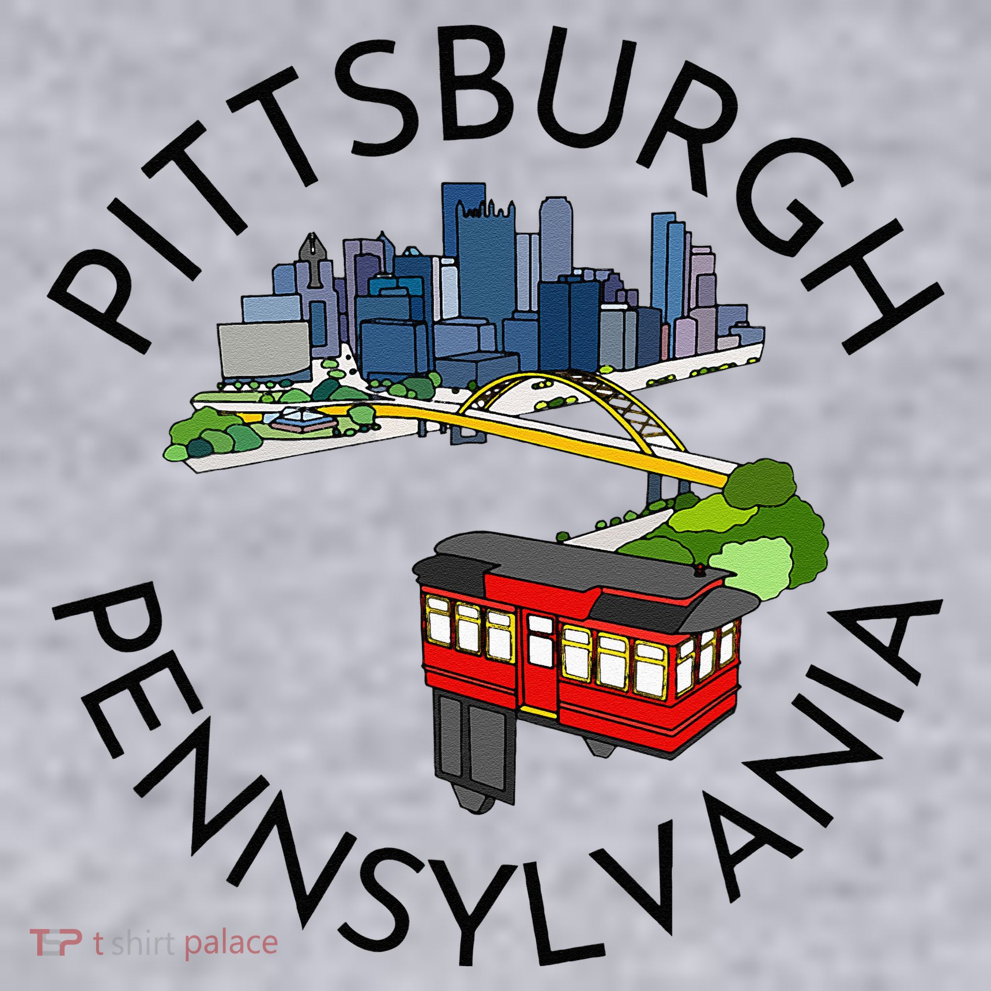 Pittsburgh Pennsylvania Steel City Skyline Bridge 412 Women's Sweatshirt