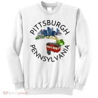 Pittsburgh Pennsylvania Steel City Skyline Bridge 412 Sweatshirt thumb 0
