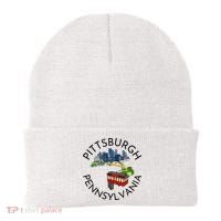 Pittsburgh Pennsylvania Steel City Skyline Bridge 412 Beanie thumb 0