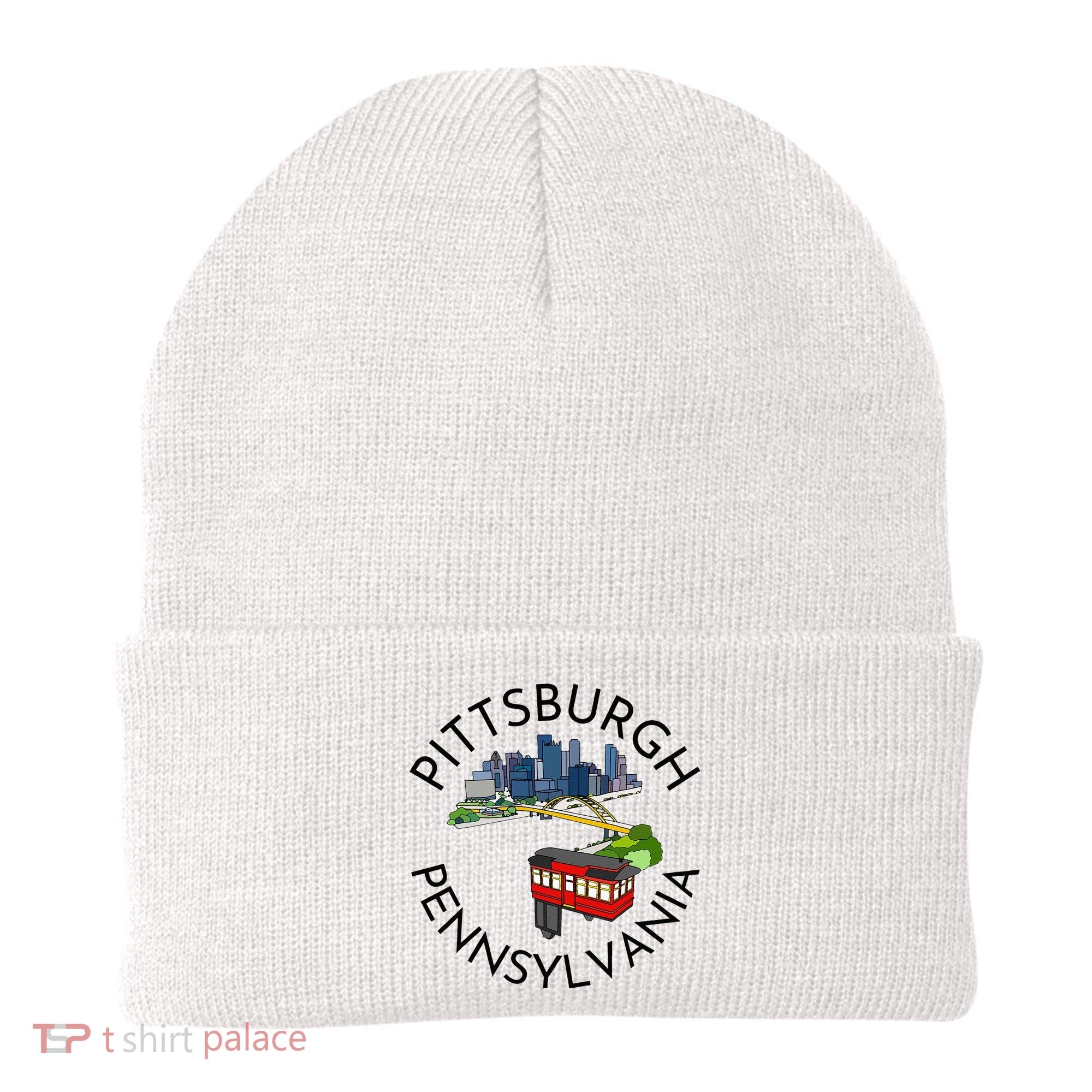 Pittsburgh Pennsylvania Steel City Skyline Bridge 412 Beanie