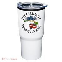 Pittsburgh Pennsylvania Steel City Skyline Bridge 412 Tumbler thumb 0