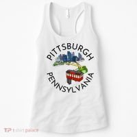 Pittsburgh Pennsylvania Steel City Skyline Bridge 412 Women's Tank Top thumb 0