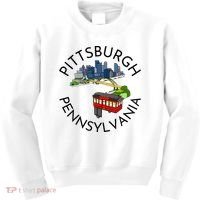 Pittsburgh Pennsylvania Steel City Skyline Bridge 412 Kids Sweatshirt thumb 0