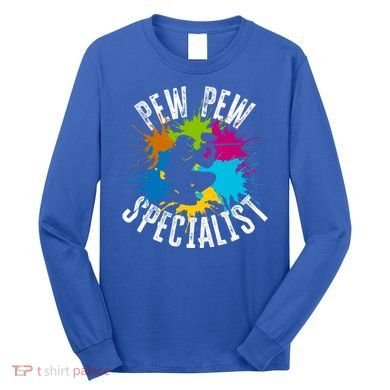 Pew Pew Specialist Shooting Paintball Gift Long Sleeve Shirt