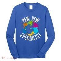 Pew Pew Specialist Shooting Paintball Gift Long Sleeve Shirt thumb 0