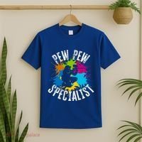 Pew Pew Specialist Shooting Paintball Gift T-Shirt thumb 2