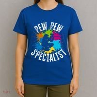 Pew Pew Specialist Shooting Paintball Gift T-Shirt thumb 4