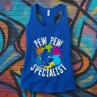 Pew Pew Specialist Shooting Paintball Gift Women's Tank Top thumb 3