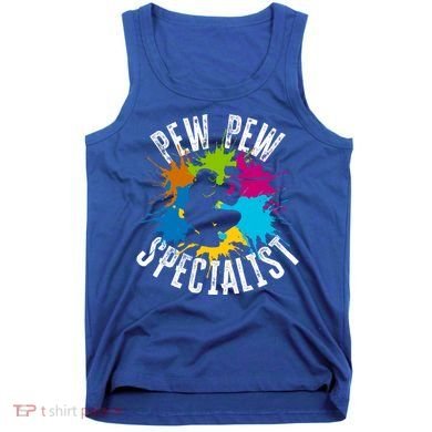 Pew Pew Specialist Shooting Paintball Gift Tank Top