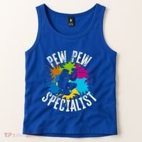 Pew Pew Specialist Shooting Paintball Gift Tank Top thumb 2