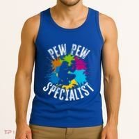 Pew Pew Specialist Shooting Paintball Gift Tank Top thumb 3