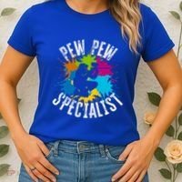 Pew Pew Specialist Shooting Paintball Gift Women's T-Shirt thumb 2