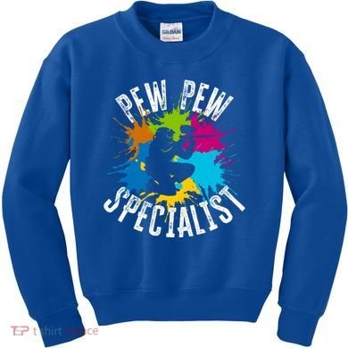 Pew Pew Specialist Shooting Paintball Gift Kids Sweatshirt