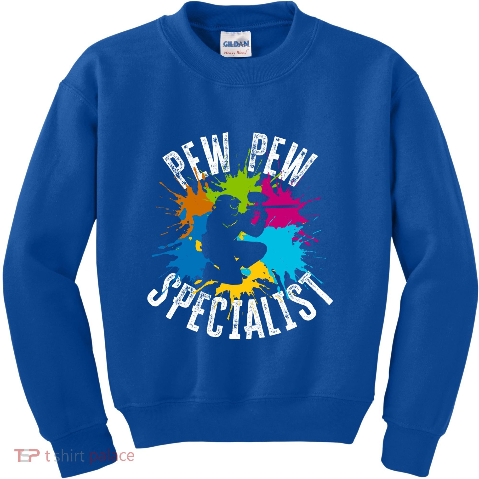 Pew Pew Specialist Shooting Paintball Gift Kids Sweatshirt