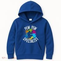 Pew Pew Specialist Shooting Paintball Gift Kids Hoodie thumb 0