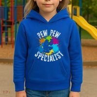 Pew Pew Specialist Shooting Paintball Gift Kids Hoodie thumb 3