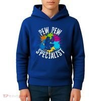 Pew Pew Specialist Shooting Paintball Gift Kids Hoodie thumb 4