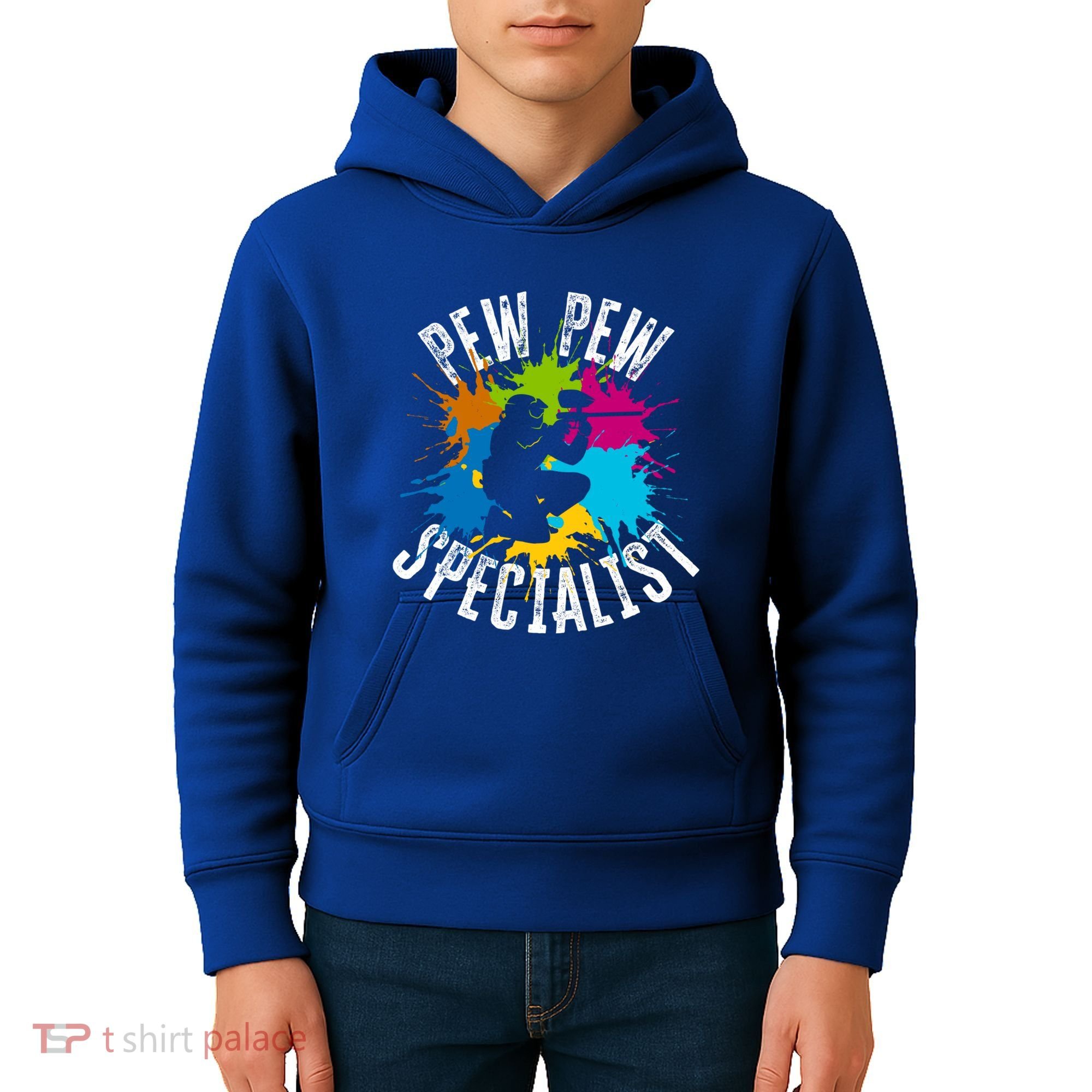 Pew Pew Specialist Shooting Paintball Gift Kids Hoodie