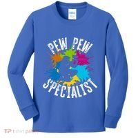 Pew Pew Specialist Shooting Paintball Gift Kids Long Sleeve Shirt thumb 0