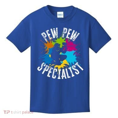 Pew Pew Specialist Shooting Paintball Gift Kids T-Shirt