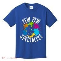 Pew Pew Specialist Shooting Paintball Gift Kids T-Shirt thumb 0