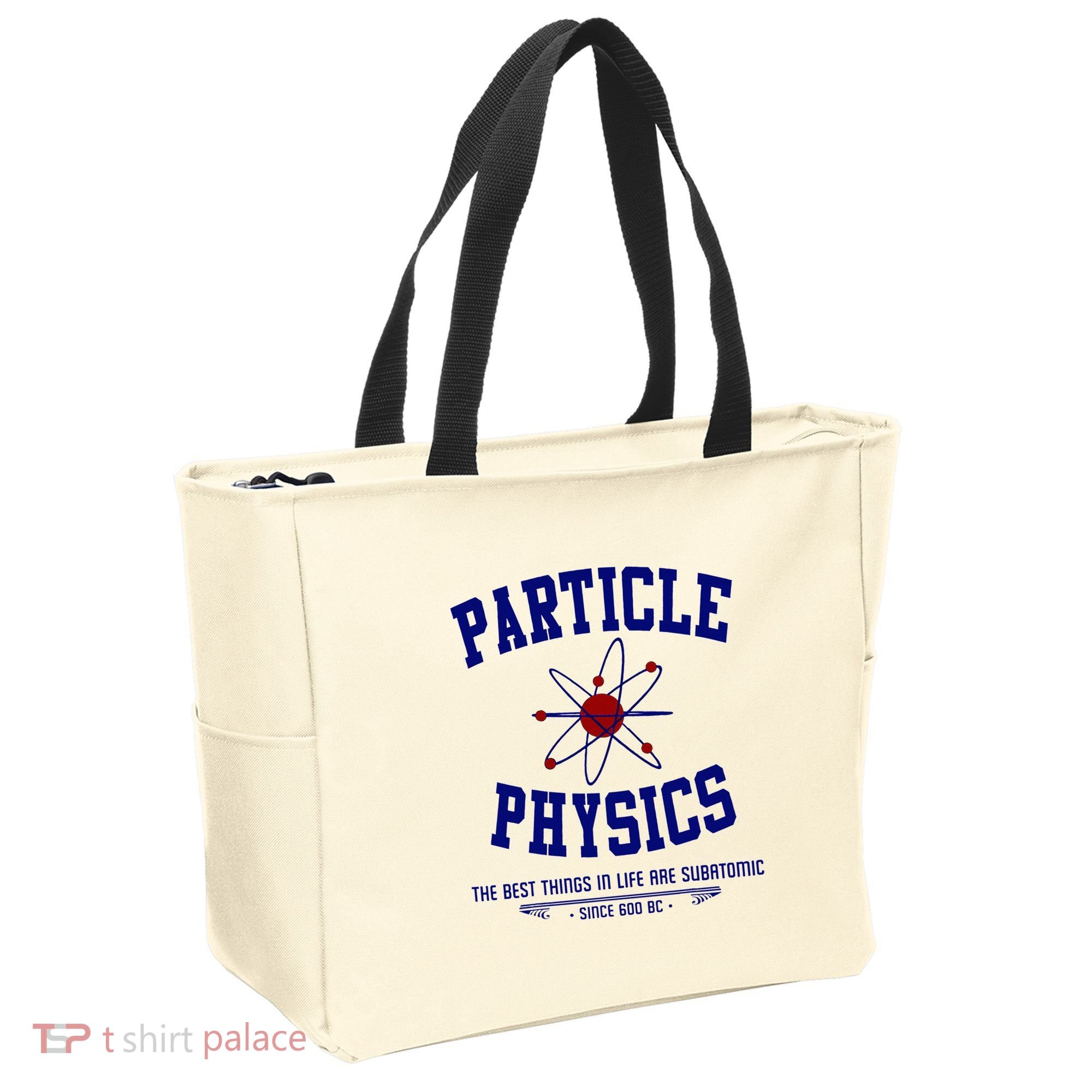 Particle Physics Science Pun Funny Physics Tote Bag