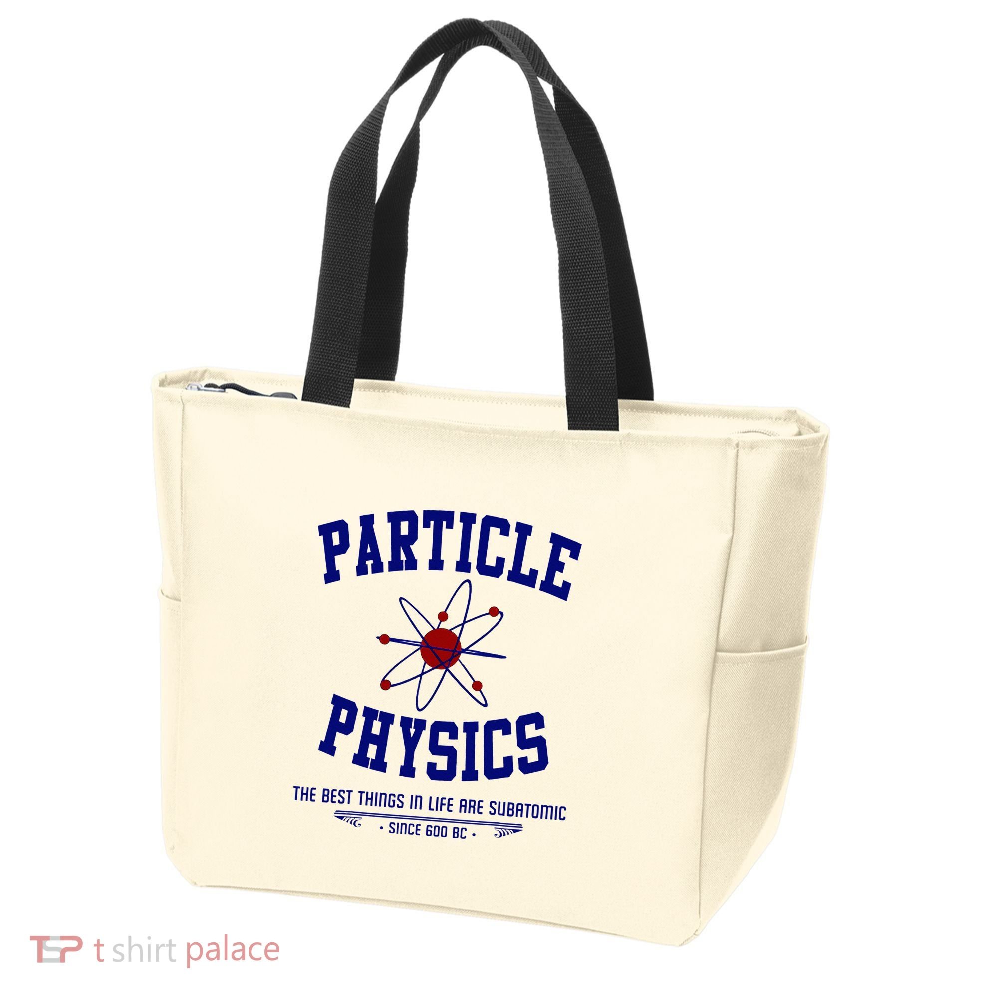 Particle Physics Science Pun Funny Physics Tote Bag