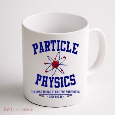 Particle Physics Science Pun Funny Physics Coffee Mug back