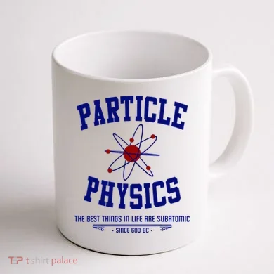 Particle Physics Science Pun Funny Physics Coffee Mug back
