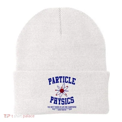 Particle Physics Science Pun Funny Physics Beanie