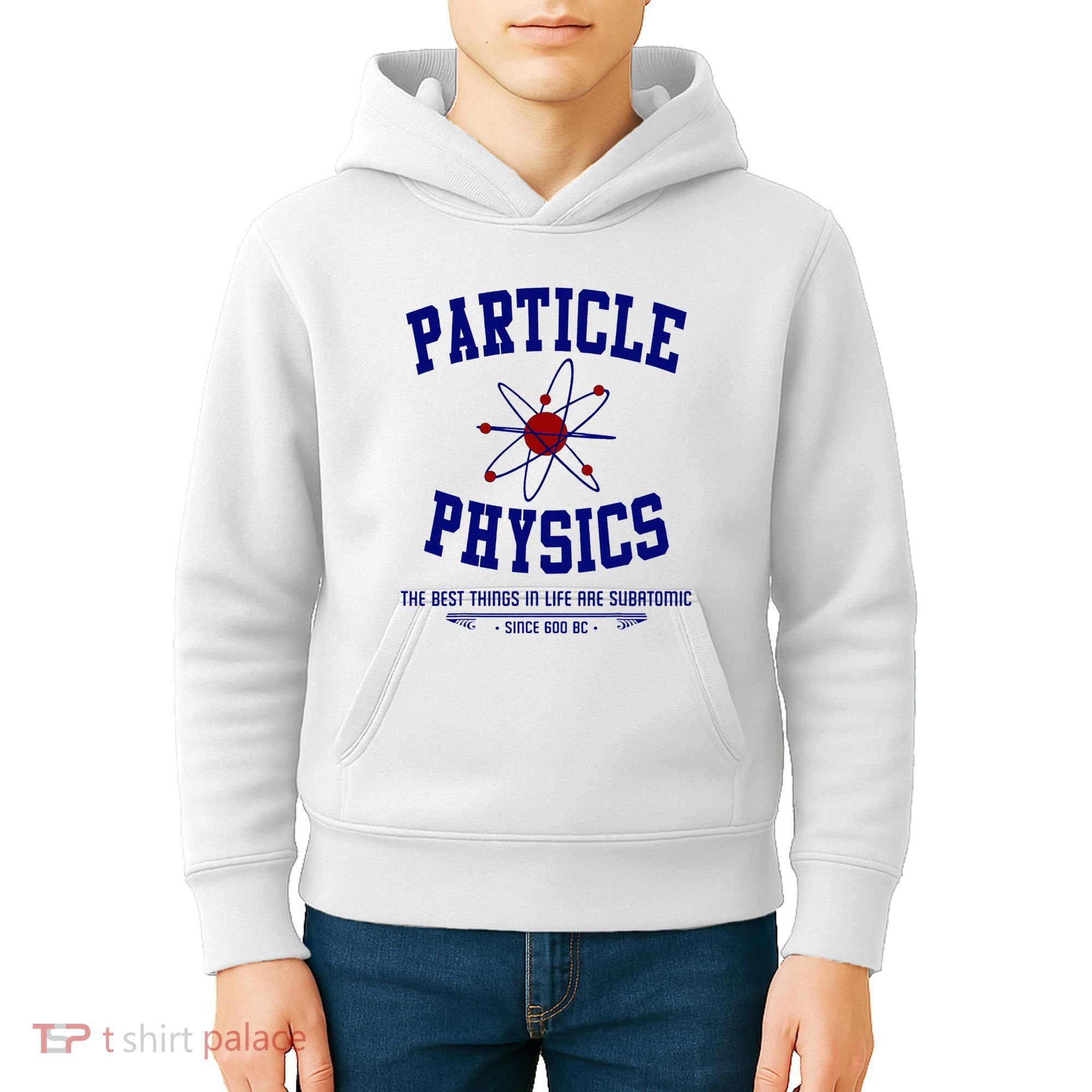 Particle Physics Science Pun Funny Physics Kids Hoodie