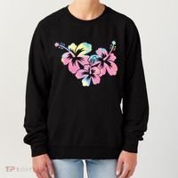 Palm Puff Summer Beach Hawaii Hibiscus Women's Sweatshirt thumb 0