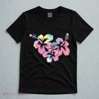 Palm Puff Summer Beach Hawaii Hibiscus T-Shirt thumb 5