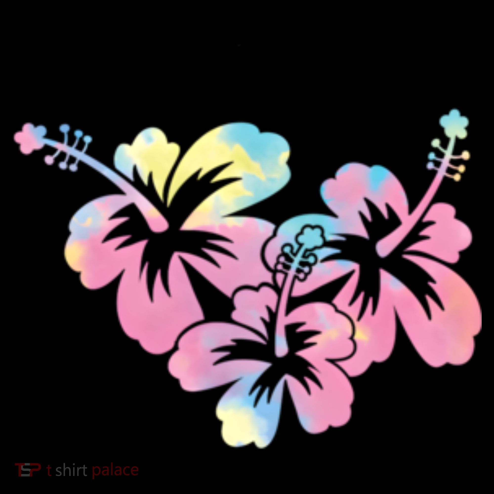 Palm Puff Summer Beach Hawaii Hibiscus Women's Hoodie