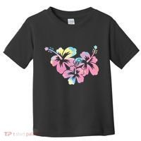 Palm Puff Summer Beach Hawaii Hibiscus Toddler T-Shirt thumb 0