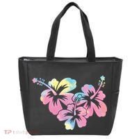 Palm Puff Summer Beach Hawaii Hibiscus Tote Bag thumb 0