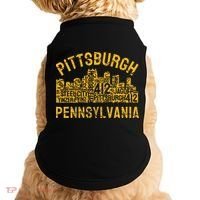 Pittsburgh Pennsylvania Steel City Skyline 412 Home Doggie Tank thumb 0