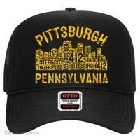 Pittsburgh Pennsylvania Steel City Skyline 412 Home Hat thumb 0