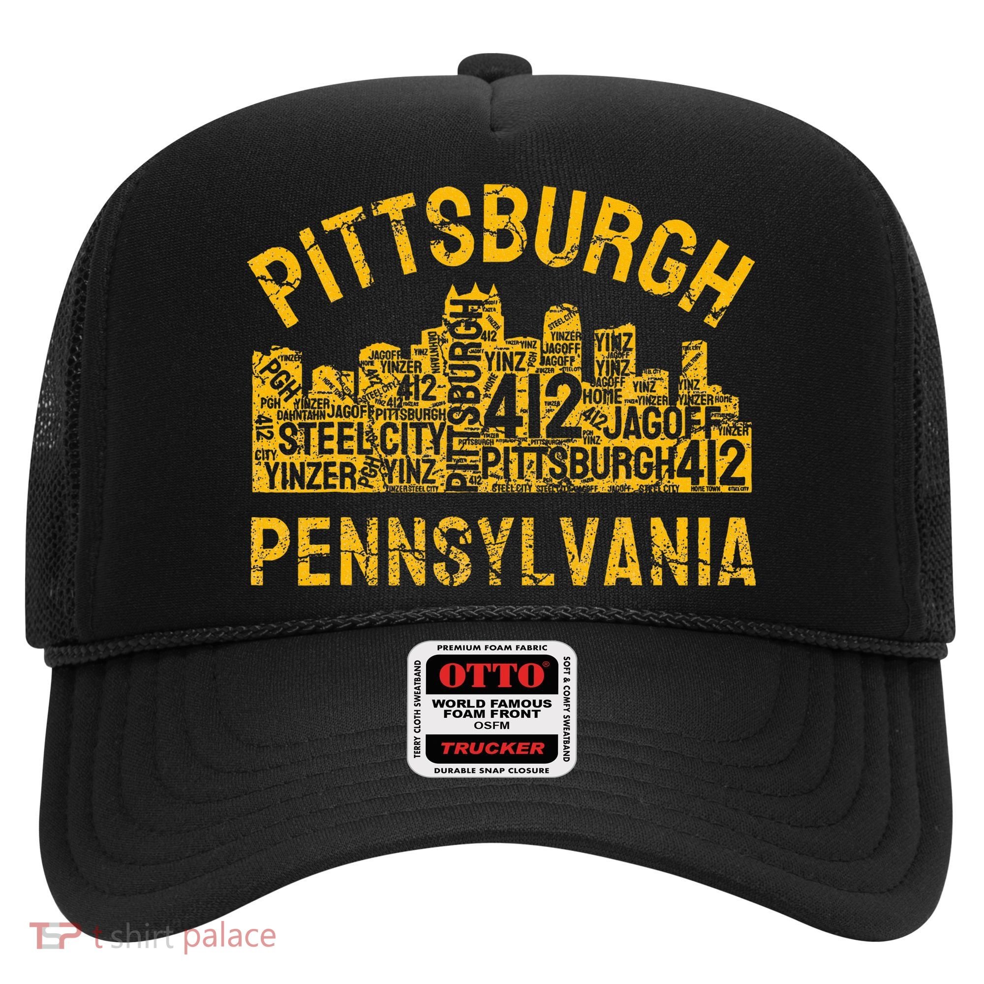 Pittsburgh Pennsylvania Steel City Skyline 412 Home Hat